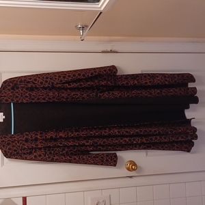 NWOT - LULAROE - SARAH CARDIGAN SWEATER - L - JACQUARD MATERIAL